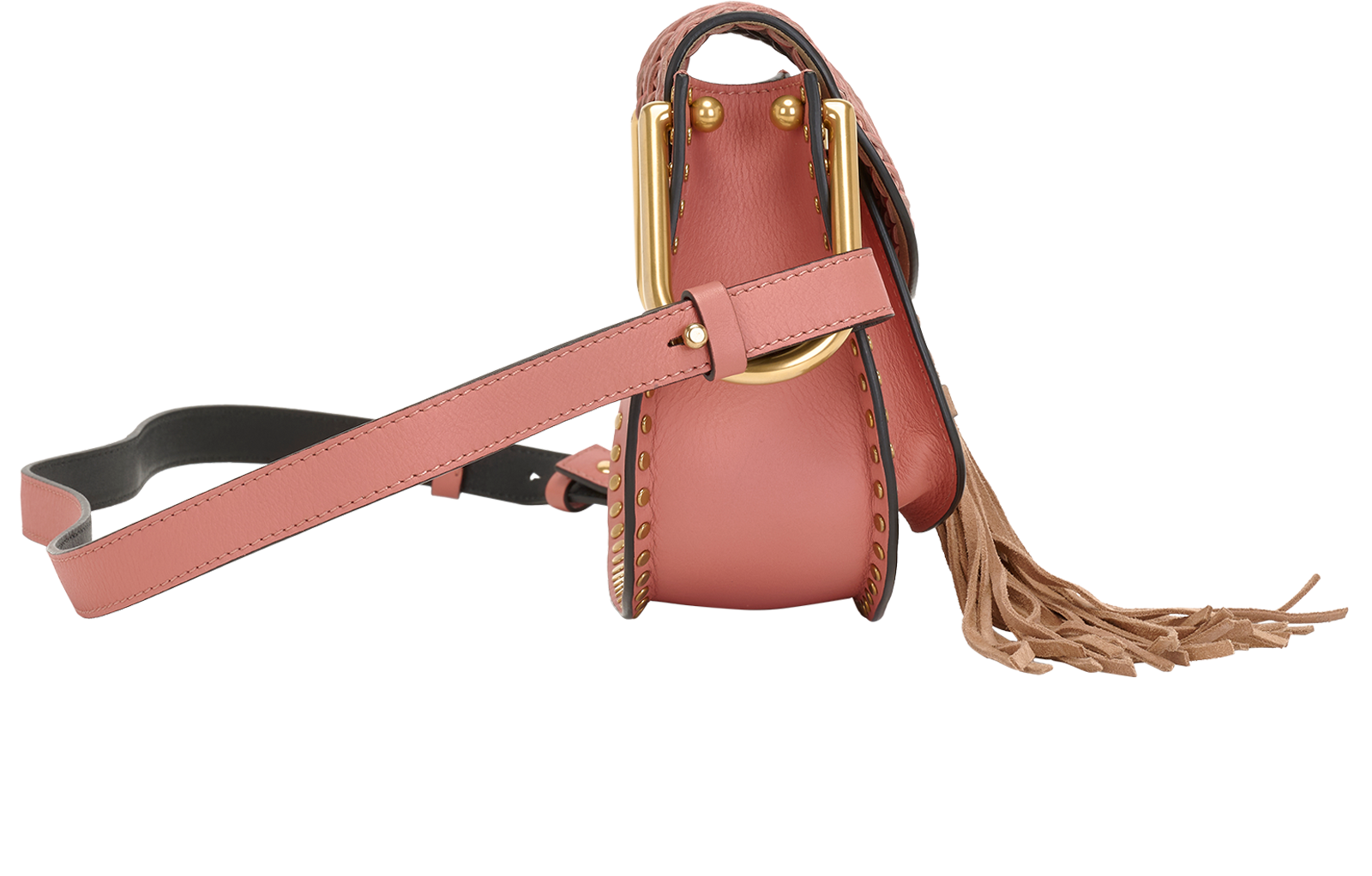 Mini Hudson, &pound;395, Handbags, Pink, Leather, Side view